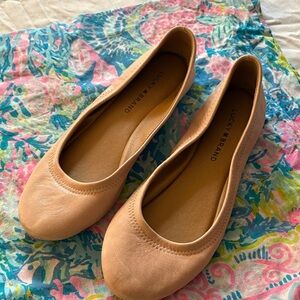 Lucky Brand Beige Ballet Flats